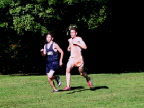 Tom Yersak battles Shawnee's #1 man about 1/2 mile from the finish