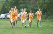 Freshman Alex Yersak shepherded to the finish line