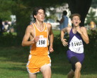 Joe Foley at finish of JV race