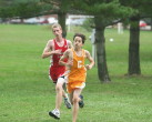 Alex Mitchell nears the finish
