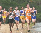 Tom Yersak leads the pack at about 2 mile