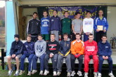 Tom Yersak on awards stand with top 15 finishers