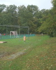 Colin Cunningham about a mile from finish, showing lead