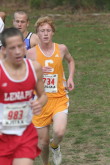 Keviun Schickling just out of the second woods