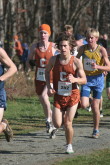 Greg Bredeck and Alex Yersak just short of the mile