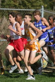 Sean Hartnett about 600m into the race