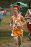 Evan Stone just out of the second woods