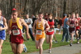 Alex Yersak heading for the meadow on the way out