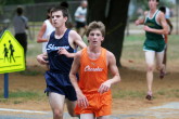 Ryan McNair about 600m from the finish