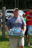 Native porter packs provisions into the back country?