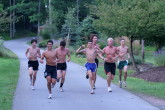 Matt McCarroll with his running group 