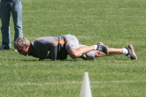 Coach Shaklee demonstrating a different push-up