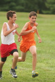 Freshman Jeremy Morgan passing