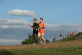 Chris Applegate descends the hill