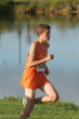 Kyle Smith at pond