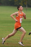 Erik Birkhead on flats before 2nd hill