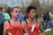 Ryan Merrigan and Andrew Yang near finish