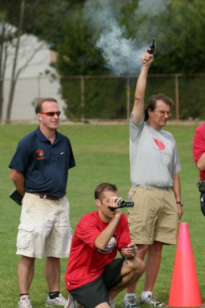 John Nepolitan starts race