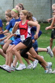 Molly Bollinger takes lead at the start!