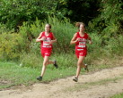 Winner Felicia O'Donell leaving the woods