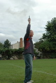 Bob Kennedy starts the Girls Race