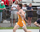 Tom Yersak moves towards the finish line