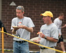 Coaches carbo loading!