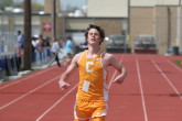 Shawn Godfrey finishes the 200m