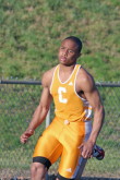 Tony Cotton in the 200m