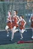 Evan Stone, Marc Saccomanno, Ryan McNair in JV 1600m