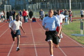 AJ Valentine in the 100