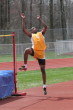 Justin Turner jumps on his way to 1st in the HJ Relay