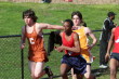 Alex Walker to Justin Nykiel in the 4 X 100m