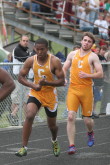 Kevin Merrigan to Steve Watson in the 4 X 400m