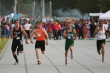 Kevin Merrigan in the finals of the 100m Dash