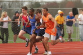 AJ Valentine leads off in the 3200m Relay
