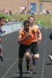 Merrigan passes to Niraj Patel in 4 X 400m Relay