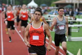Matt McCarroll finishes the 800m