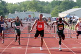 Darren McCluskey in 110 HH Trials at MOC