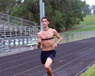Senior Rich Nelson during testing