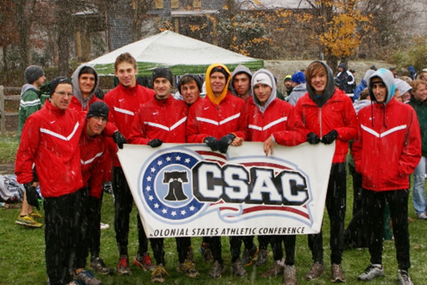 GW team after conference win