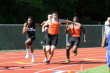 Duane Johnson to Brandon Rapp in 4 X 100